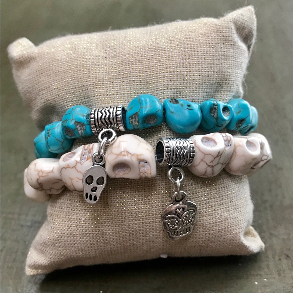 Skull Bracelet Set